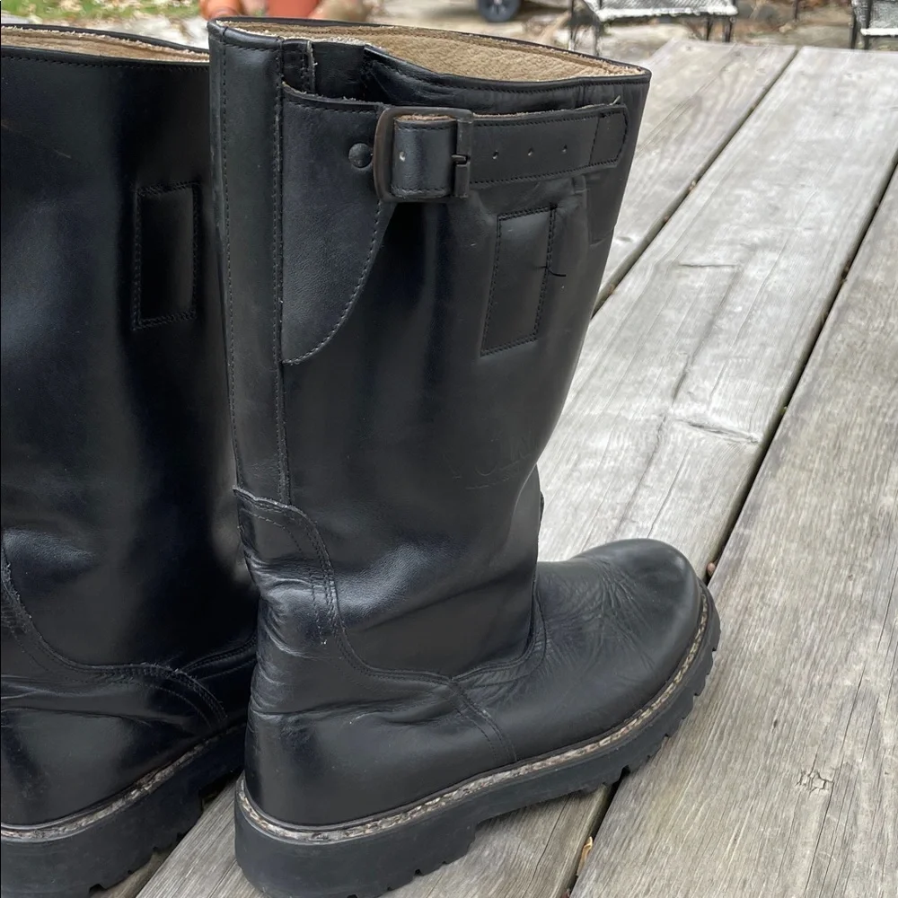 Men's Black Leather Boots